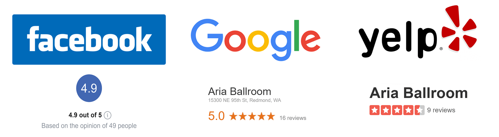 Aria Ballroom Dance Reviews